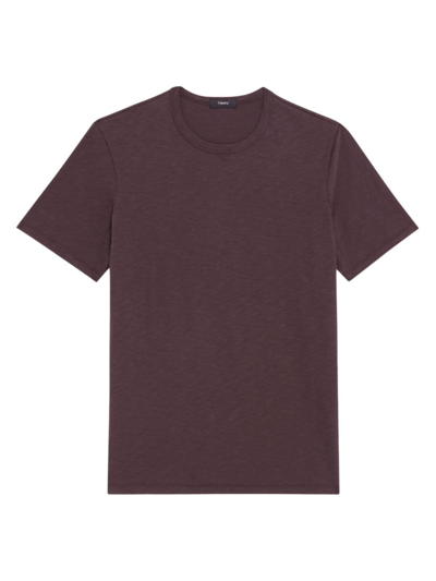 Shop Theory Men's Essential Short-sleeve Cotton T-shirt In Malbec