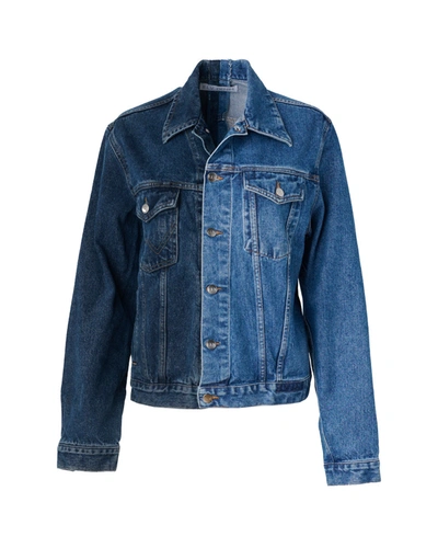 Shop E.l.v Denim Classic Denim Jacket In Blue