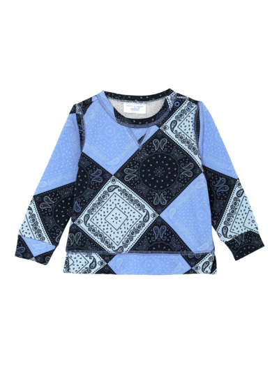 Shop Rockets Of Awesome Baby Boy's Bandana Crewneck Sweatsuit In Navy