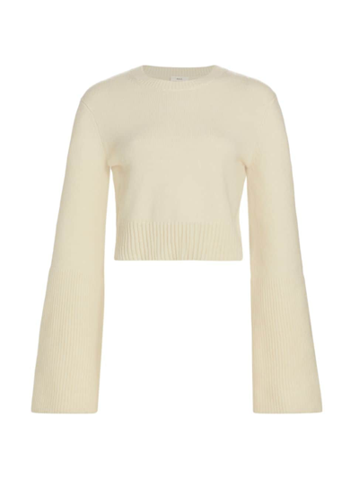 Shop A.l.c Women's Clover Merino Wool-blend Sweater In Natural
