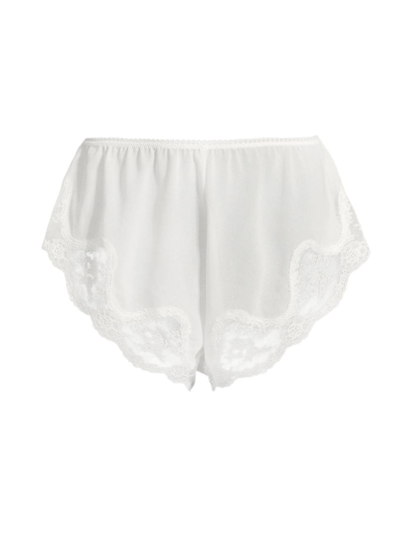 Shop Kat The Label Women's Harley Chiffon & Lace Shorts In Ivory
