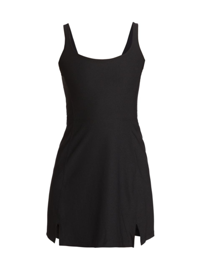 Shop Outdoor Voices Women's Double Time Active Minidress In Black