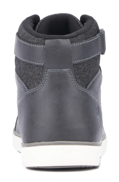 Shop Reserve Footwear Austin Denim Twill High Top Sneaker In Black