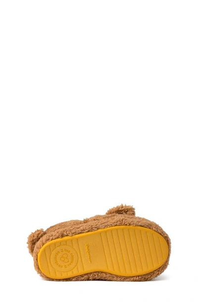 Shop Dearfoams Kids' Emery Critter Slipper In Tan