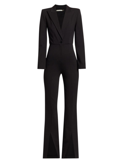 Shop Alice And Olivia Women's Donovan Tailored Jumpsuit In Black