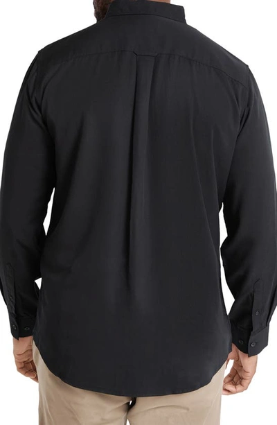Shop Johnny Bigg Lincoln Relaxed Fit Button-down Shirt In Black