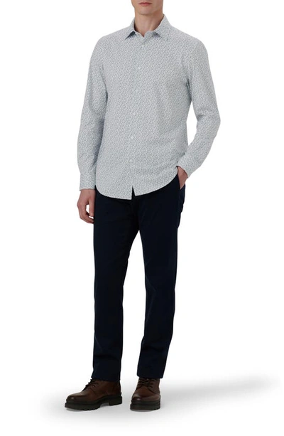 Bugatchi James Ooohcotton® Floral Button-up Shirt In Jade