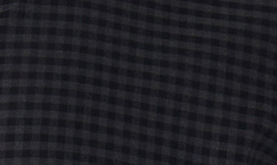 Shop Bugatchi Axel Shaped Fit Gingham Stretch Cotton Button-up Shirt In Black