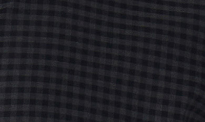 Bugatchi Axel Shaped Fit Gingham Stretch Cotton Button-up Shirt In Black