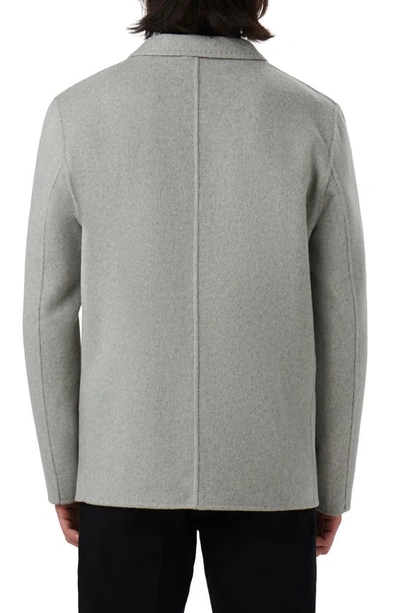 Bugatchi Wool Blend Double Button Blazer In Platinum