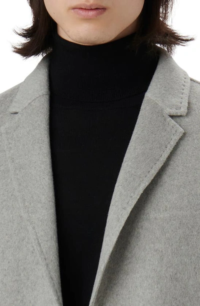Bugatchi Wool Blend Double Button Blazer In Platinum