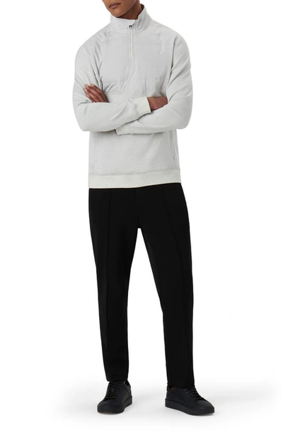 Bugatchi Quarter Zip Pullover In Chalk