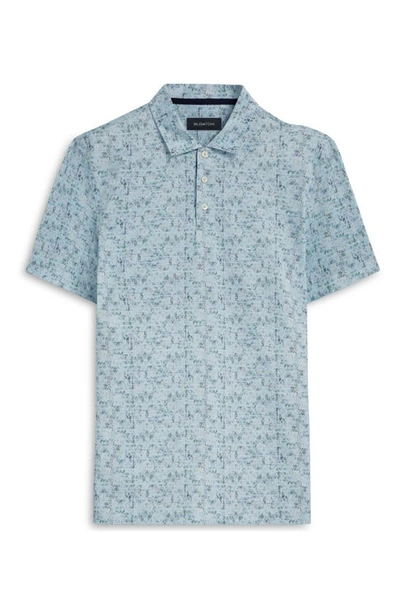 Shop Bugatchi Victor Ooohcotton® Microprint Polo In Air-blue