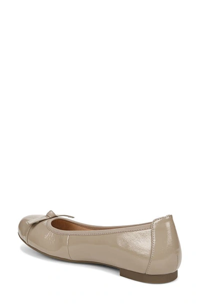 Shop Vionic Amorie Cap Toe Ballet Flat In Taupe