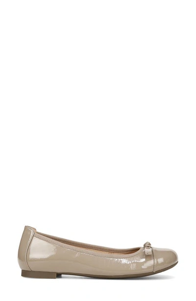 Shop Vionic Amorie Cap Toe Ballet Flat In Taupe