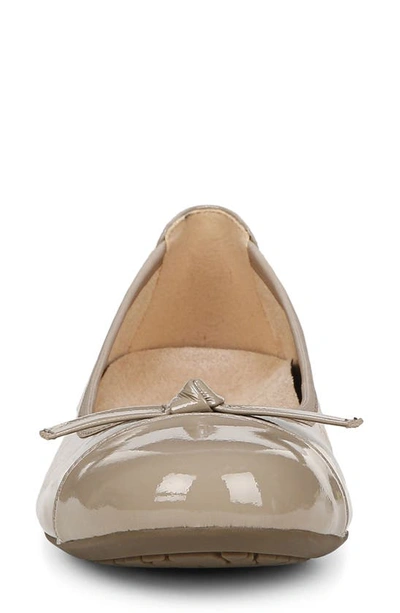 Shop Vionic Amorie Cap Toe Ballet Flat In Taupe