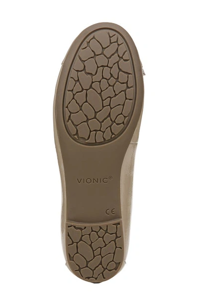 Shop Vionic Amorie Cap Toe Ballet Flat In Taupe