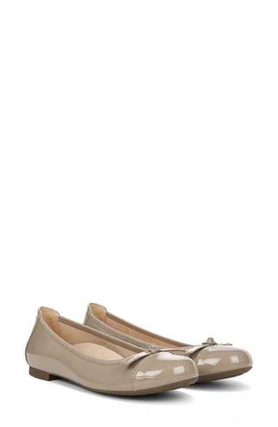 Shop Vionic Amorie Cap Toe Ballet Flat In Taupe