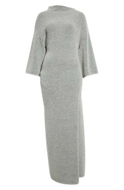 Shop Proenza Schouler Wool Blend Midi Sweater Dress In 051 Light Grey Melange