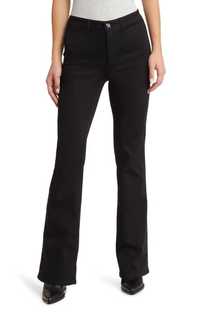 Shop 1822 Denim High Waist Slim Bootcut Trouser Jeans In Black