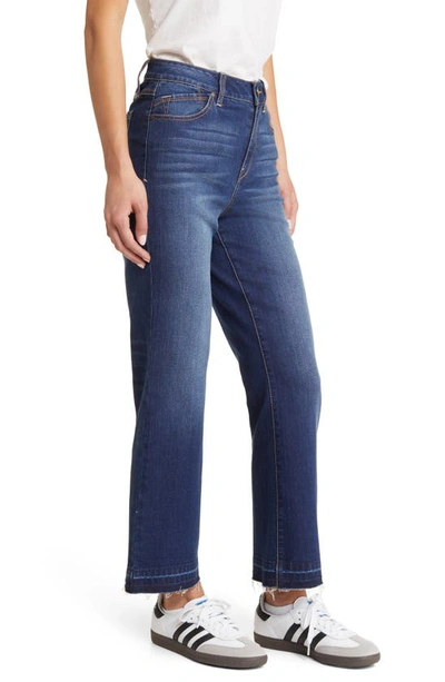 Shop 1822 Denim Release Hem High Waist Demi Bootcut Jeans In Crystal