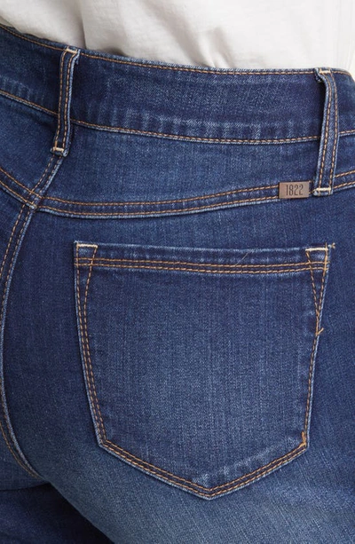 1822 Denim Release Hem High Waist Demi Bootcut Jeans In Crystal