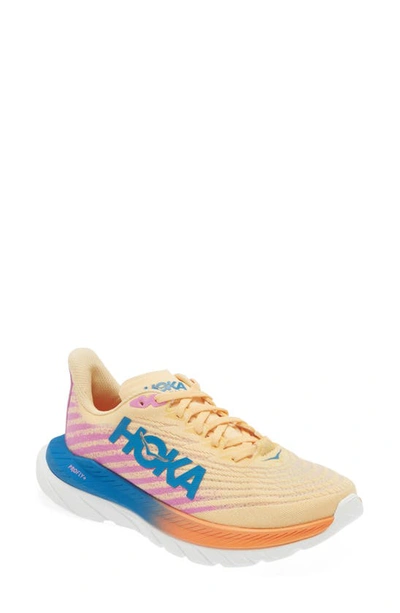 Shop Hoka Mach 5 Running Shoe In Impala / Cyclamen
