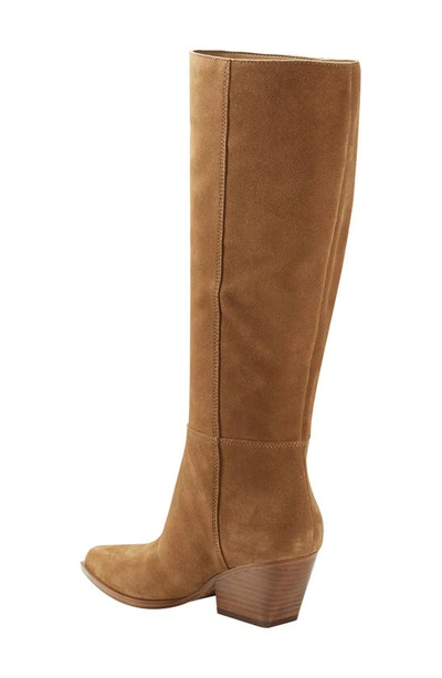 Marc Fisher Challi Pointed Toe Knee High Boot In Dark Brown 200