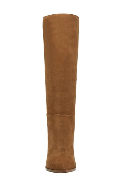 Marc Fisher Challi Pointed Toe Knee High Boot In Dark Brown 200