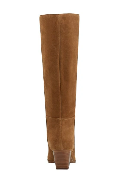 Shop Marc Fisher Ltd Challi Pointed Toe Knee High Boot In Dark Brown 200