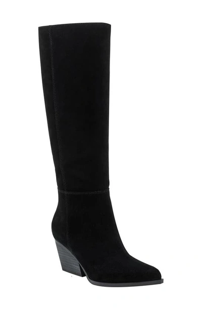 Shop Marc Fisher Challi Pointed Toe Knee High Boot In Black 001