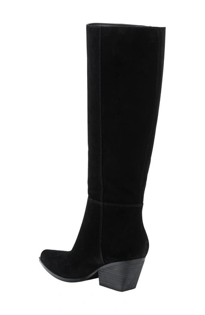 Shop Marc Fisher Challi Pointed Toe Knee High Boot In Black 001