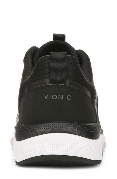 Shop Vionic Strider Tech Walking Shoe In Black/ Charcoal