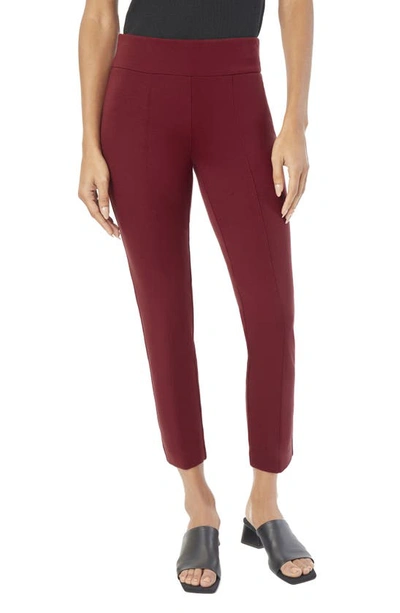 Shop Jones New York Compression Pull-on Pants In Bordeaux