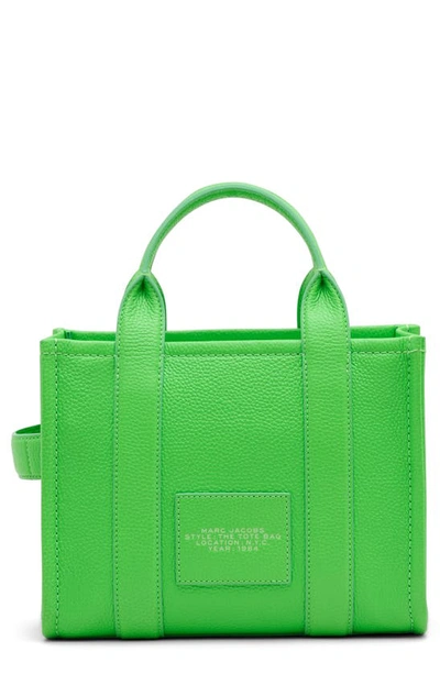 Shop Marc Jacobs The Leather Small Tote Bag In Apple