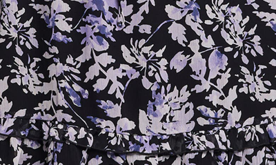 Shop Estelle Wild Orchid Floral Long Sleeve Dress In Purple Multi Print