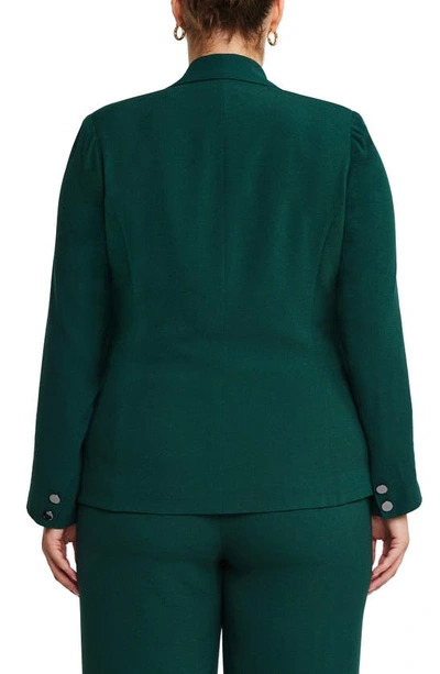 Shop Estelle Clever Double Breasted Blazer In Grove Green
