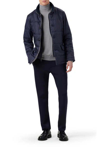 Bugatchi Water Repellent Quilted Jacket In Navy
