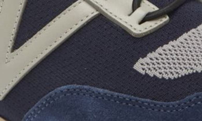 Shop Jm Weston On My Way Knit Sneaker In Navy / Grey / Navy