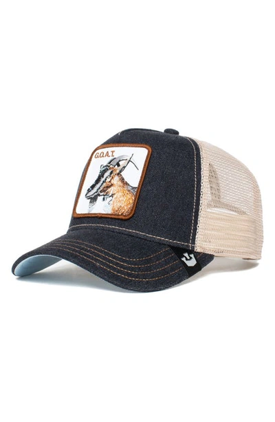Shop Goorin Bros G.o.a.t. Patch Trucker Hat In Charcoal