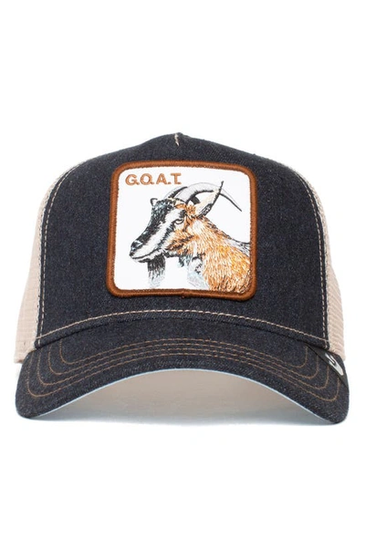 Shop Goorin Bros G.o.a.t. Patch Trucker Hat In Charcoal