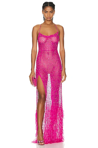 Shop Retroféte Alessandra Dress In Knockout Pink