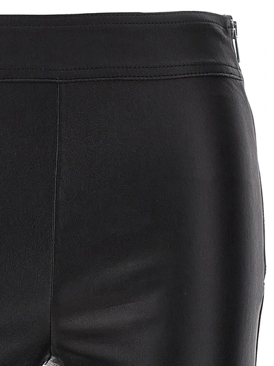 Shop Helmut Lang Leather Leggings Black