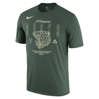 Shop Nike Milwaukee Bucks Courtside Max90  Men's Nba T-shirt In Green