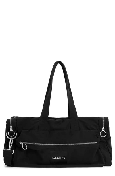 Shop Allsaints Soma Holdall Travel Duffle Bag In Black