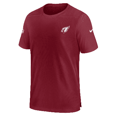 Shop Nike Men's Dri-fit Sideline Coach (nfl Arizona Cardinals) Top In Red