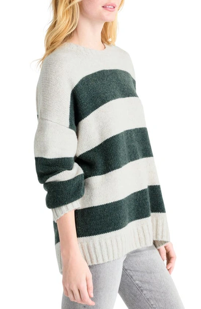 Shop Splendid Ivy Stripe Crewneck Sweater In Balsam Stripe