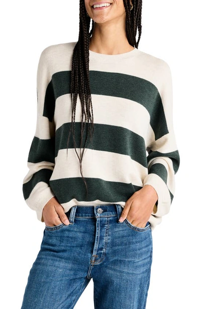 Shop Splendid Ivy Stripe Sweater In Balsam Stripe