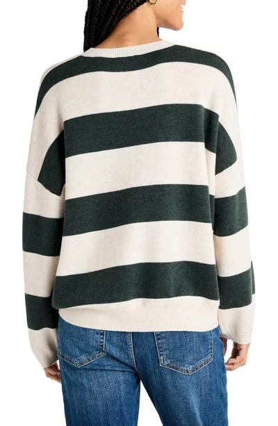 Shop Splendid Ivy Stripe Sweater In Balsam Stripe