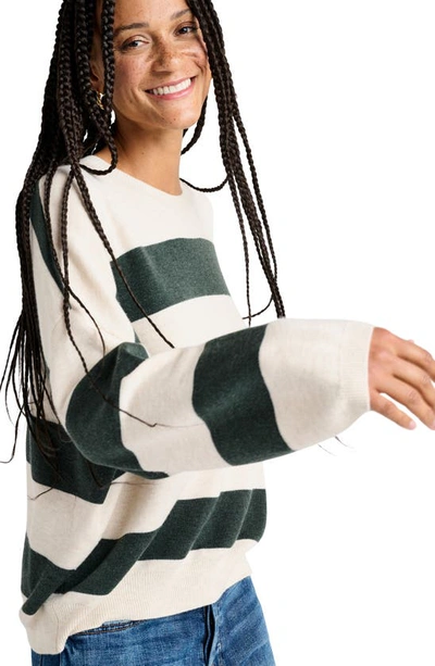 Shop Splendid Ivy Stripe Sweater In Balsam Stripe
